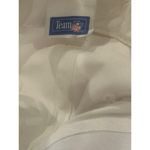 Vintage 1990's New England Patriots The Game Split Bar White Snapback Hat - Picture 6 of 7